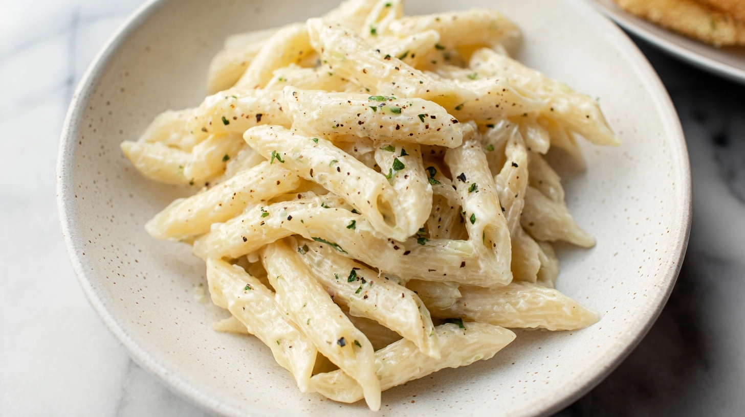 Creamy Garlic Penne Pasta: Comfort Food Goals in 25 Minutes Let’s be real for a second—there are few things more satisfying than a hot bowl of creamy pasta. And if that pasta just so happens to be coated in a dreamy garlic cream sauce? Yeah, go ahead and cancel your dinner plans. You’re staying in tonight. This Creamy Garlic Penne Pasta recipe is rich, garlicky, and unapologetically indulgent—basically, everything your comfort-food-loving soul craves. Whether you're cooking for yourself (no judgment, I do this often) or feeding a crowd, this dish always hits the spot. So grab your favorite wooden spoon, and let’s talk pasta. Why Creamy Garlic Penne Pasta Is Always a Win Alright, so why does this recipe deserve a spot in your weeknight rotation? Simple: It’s ready in under 30 minutes You only need a handful of ingredients The flavor is out-of-this-world creamy and garlicky Seriously—this is the kind of pasta that makes you close your eyes mid-bite. Ever had that moment? This dish delivers it every single time. And don’t worry, you won’t need any weird ingredients or fancy kitchen tools. Just solid pantry staples and a craving for carbs. Let’s go. The Ingredients: Simple, Classic, No Surprises You probably already have most of this in your kitchen. Here's what you’ll need: 12 oz penne pasta 2 tablespoons butter 6 cloves garlic, minced (yes, six. Trust me.) 1 tablespoon all-purpose flour 1 cup heavy cream 1 cup milk (whole milk preferred, but you do you) ¾ cup grated Parmesan cheese Salt and black pepper, to taste Fresh parsley (for garnish, if you're feeling fancy) Optional but recommended: Red pepper flakes for a subtle kick. Because let’s face it, creamy doesn’t have to mean boring. How to Make Creamy Garlic Penne Pasta Like a Pro I’ve made this recipe probably a dozen different ways, and honestly, it’s pretty foolproof. But here’s the method that gets me perfect results every single time. 1. Boil That Pasta Cook penne in generously salted water until al dente. Don’t overcook it—nobody likes mushy pasta. Drain and set aside. (Pro tip: Save ½ cup of pasta water in case you want to thin the sauce later.) 2. Make the Garlic Cream Sauce Melt butter in a large skillet over medium heat. Add minced garlic and sauté for about 1–2 minutes until fragrant (your kitchen should smell amazing by now). Stir in flour to create a quick roux. Cook for 1 minute—this helps thicken the sauce without making it taste like paste. Slowly whisk in cream and milk. Keep whisking until smooth. 3. Cheese Me Up Stir in Parmesan cheese and whisk until it melts and the sauce thickens. Season with salt and pepper to taste. Add red pepper flakes if you're feeling spicy 🔥. 4. Toss It All Together Add cooked penne to the sauce. Toss to coat evenly. If it feels too thick, add a splash of that reserved pasta water. 5. Plate and Impress Serve immediately. Garnish with fresh parsley and more cheese (because... cheese). Enjoy with garlic bread or a simple salad if you're trying to convince yourself this is a balanced meal. 😅 Why This Sauce Slaps (And What Makes It Work) Ever wondered why garlic and cream make such a magical combo? Here’s why: Garlic brings depth and that irresistible aroma. When sautéed in butter, it transforms into something sweet and mellow—not the harsh garlic breath stuff, I promise. Heavy cream + milk gives you that luscious, velvety sauce without turning it into an Alfredo impersonator. Parmesan adds the umami kick and helps thicken things up without needing a brick of cream cheese (we’ve all seen those TikToks, lol). Bottom line? This sauce clings to the pasta like it was made for it. Because... well, it was. Let’s Talk Pasta Shapes (Yes, It Matters) Okay, so you’re probably wondering: Why penne? Great question. Here’s the deal: Penne has ridges and a tube shape that holds onto the sauce like a champ. You can sub with rigatoni, ziti, or even fusilli if you're out of penne. Just avoid spaghetti—it doesn’t quite work with thick sauces like this. IMO, penne gives you the perfect bite: sauce inside, sauce outside, cheesy goodness everywhere. Add-Ins & Variations (AKA How to Flex on This Dish) This pasta is amazing on its own, but if you want to zhuzh it up, I got you: Protein Options: Grilled chicken (classic and filling) Shrimp (for that creamy seafood pasta vibe) Crispy bacon or pancetta (adds salty crunch—yes, please) Veggie Add-Ins: Spinach (wilts perfectly into the sauce) Mushrooms (adds umami and depth) Sun-dried tomatoes (a little tangy pop) Low-Carb Mod: Okay, it’s pasta, so let’s not pretend it’s diet food. But if you’re into low-carb life, try this with zucchini noodles or hearts of palm pasta. The sauce still slaps. Leftovers? Yes, and They’re Delicious This pasta reheats surprisingly well. The sauce might thicken a bit, but just stir in a splash of milk or cream before microwaving. Store in an airtight container for up to 3 days (if it even lasts that long). BTW—leftover garlic penne makes a killer next-day lunch. Throw some grilled chicken on top and boom, you’re fancy. Wine Pairing? Oh, You Fancy Now If you’re breaking out the wine, you’ve officially made it. Here’s what pairs well: Chardonnay – Creamy + buttery = match made in heaven. Pinot Grigio – Cuts through the richness with a crisp vibe. Sparkling water with lemon – Because hey, not everyone drinks alcohol. Respect. TL;DR – Your Quick Creamy Garlic Penne Rundown If you just scrolled all the way down for the summary (hey, no judgment), here’s the key info: Quick and easy recipe – done in under 30 mins Loaded with garlic, cream, and cheese Penne pasta = perfect sauce holder Add chicken, shrimp, or veggies to customize Stores well and reheats like a champ Basically, this is the weeknight pasta hero you didn’t know you needed. Final Thoughts: Why You’ll Crave This Forever Let’s not overcomplicate things. Sometimes, you just want a bowl of creamy garlic pasta, a fork, and a quiet moment to eat carbs in peace. This recipe gives you that—no drama, no 27-step processes, no wild ingredients. It’s easy, comforting, and genuinely satisfying. Like a warm hug from the inside. Or that one friend who always shows up with snacks. ❤️ So next time you’re staring blankly into your fridge wondering what to cook, just remember: Creamy Garlic Penne Pasta exists, and your taste buds will thank you. Now go boil some water. You’ve got dinner to make. 🍝