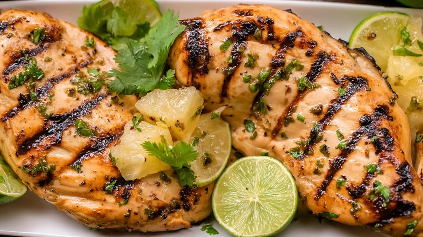 Key West Grilled Chicken with Tropical Citrus: Your New Go-To Summer Flavor Hey there! If you’re anything like me, you’re always hunting for that next-level grilled chicken recipe that doesn’t just taste good but makes you feel like you’re chilling on a tropical beach somewhere. Well, say hello to Key West Grilled Chicken with Tropical Citrus—a mouthwatering combo that’ll have your taste buds doing the cha-cha. I discovered this gem on a trip to the Florida Keys, and since then, it’s been my secret weapon for summer cookouts. Ready for juicy, tangy, and downright irresistible grilled chicken? Let’s chat. Why Key West Grilled Chicken with Tropical Citrus Is a Game Changer It’s All About That Flavor Punch Ever wondered why some grilled chicken tastes like... well, grilled chicken, and others transport you to paradise? The secret’s in the tropical citrus marinade. Combining fresh pineapple, orange, and lime juices gives you: Tenderizing power: Pineapple contains bromelain, an enzyme that breaks down proteins for juicy meat. Bright acidity: Citrus cuts through richness and adds zing. Natural sweetness: Balances tang with tropical vibes. Add garlic, ginger, and a touch of honey or brown sugar, and you’ve got a flavor party. Seriously, it’s like sunshine on a plate. Citrus Marinades: More Than Just Taste FYI, citrus doesn’t just add flavor—it breaks down muscle fibers, making chicken tender. So no more dry, chewy bites that make you regret grilling. Crafting the Perfect Tropical Citrus Marinade What You’ll Need Fresh pineapple juice (ditch the canned stuff, trust me) Fresh orange juice Lime juice (freshly squeezed, because we’re not barbarians) Olive oil Minced garlic Grated fresh ginger Honey or brown sugar Salt and freshly cracked black pepper How to Mix It Up Whisk the citrus juices together. Stir in olive oil, garlic, ginger, and your sweetener. Season with salt and pepper. Toss your chicken in this magic elixir and refrigerate for 2–4 hours (overnight if you can). Choosing the Right Chicken for Grilling Thighs vs. Breasts: What’s Best? Personally, I go with boneless, skinless thighs. They soak up marinade and stay juicy like a champ. Breasts work too, but watch the clock—they dry out faster. Prepping Like a Pro Pound breasts for even cooking. Trim excess fat to avoid flames. Dry the chicken before grilling for that sweet sear. Grill Like a Boss: Tips for Perfect Chicken Grill Setup Preheat to medium-high heat. Oil grates to prevent stickiness. Grill chicken for 5-7 minutes each side. Use a meat thermometer (165°F is your buddy). Avoid These Rookie Mistakes Skipping the marinade—don’t be that person. Flipping too often. Pressing down on the meat like you’re squashing a bug. Side Dishes That Make This Chicken Shine You didn’t think this chicken could stand alone, did you? Pair it with: Coconut rice: creamy, slightly sweet, and perfect. Mango salsa: fresh mango, red onion, cilantro, jalapeño, lime juice. Grilled veggies: zucchini, peppers, corn with a little char. Light green salad: balance out the boldness. Bonus points if you add a squeeze of fresh lime on top before serving. Why This Recipe Works Even If You’re Grill-Challenged The marinade does half the work—no need to be a grilling ninja. Plus: Tropical juices keep chicken moist. The balance of sweet, tangy, and savory is foolproof. Versatile enough to bake or pan-sear if you hate fire (no judgment). Ever suffered through dry, flavorless grilled chicken? Yeah, me too. This recipe saves you from that fate. Pro Tips & Flavor Boosters Add smoked paprika or chili flakes for some heat. Swap pineapple juice for passion fruit if you want to get fancy. Short on time? Even 30 minutes of marinating helps. FAQs: Your Burning Questions Answered Q: Can I use frozen chicken? A: Totally! Just thaw and dry it well before marinating. Q: How long can I marinate? A: Minimum 2 hours, max 24. Any longer and the meat gets mushy. Q: Are bottled juices okay? A: Fresh is best, but bottled works in a pinch. Avoid sweetened ones. Wrapping It Up: The Last Word on Key West Grilled Chicken So there you have it—Key West Grilled Chicken with Tropical Citrus brings juicy, tender chicken with a bright tropical twist that makes summer dinners feel like a mini vacation. Grab your chicken, whip up that marinade, and get grilling. FYI, once you try this, you won’t settle for boring chicken again :) Need a printable recipe or meal prep tips? Hit me up! Meanwhile, happy grilling and enjoy your tropical escape. Cheers! 🍗🍍🔥