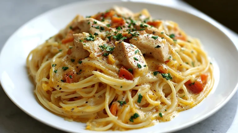 Monterey Chicken Spaghetti: The Cheesy Comfort You Didn’t Know You Needed Okay, let’s get one thing straight—Monterey Chicken Spaghetti is not your average pasta dish. It’s cheesy, it’s creamy, it’s got smoky grilled chicken and a touch of heat... and yeah, it kind of tastes like a cozy Tex-Mex hug in a bowl. Ever tried combining spicy rotel tomatoes, tender spaghetti, melty Monterey Jack, and juicy chicken? If not, you’re seriously missing out. IMO, this is the pasta you make when your soul (and stomach) needs comforting without doing the absolute most in the kitchen. What Is Monterey Chicken Spaghetti Anyway? So, what makes this dish different from regular spaghetti? Spoiler: There’s no red sauce, no meatballs, and definitely no rules. This is a creamy, cheesy, casserole-style dish that mixes spaghetti with shredded chicken, green chiles, and a boatload of flavor. Think of it as the rebellious cousin of traditional spaghetti—the one that shows up to dinner with spicy flair and loads of cheese. 😎 Why You’ll Love This Recipe Here’s why this dish hits the jackpot every single time: Quick to prep – We’re talking under 20 minutes of hands-on time. One pot (and a casserole dish) – Minimal cleanup = maximum happiness. Ridiculously creamy – Monterey Jack cheese + sour cream = dream team. Customizable – Want it spicier? Cheesier? Go wild. Family-approved – Even the picky eaters will demolish it. And trust me, I’ve served this to a mix of friends who "don’t really like pasta" (yes, those people exist), and even they went back for seconds. Ingredients You’ll Need Let’s break it down. Nothing fancy, just pantry staples and a few fridge heroes: Spaghetti: About 8 oz (half a box)—cooked just shy of al dente. Cooked chicken: Rotisserie works like magic, or use leftover grilled chicken. Rotel tomatoes: Diced tomatoes with green chiles bring heat and flavor. Cream of chicken soup: Yes, we’re embracing the classics here. Sour cream: For that extra creamy tang. Monterey Jack cheese: Shredded and melty, it’s the real star. Garlic powder, onion powder, black pepper: The holy trinity of seasoning. Optional kick: Crushed red pepper or jalapeños (you do you). Pro tip: You can totally toss in chopped bell peppers, corn, or even black beans if you want to stretch the meal or sneak in some veggies. Step-by-Step: How to Make Monterey Chicken Spaghetti Let’s walk through it. No complicated techniques, just cozy vibes and cheesy goodness. Step 1: Cook the Spaghetti Boil your spaghetti in salted water until just tender. Don’t overcook—it’ll soften more in the oven. Step 2: Mix the Filling In a large mixing bowl, toss together: Cooked spaghetti Shredded chicken A can of Rotel One can of cream of chicken soup 1/2 cup sour cream 1 ½ cups shredded Monterey Jack Garlic powder, onion powder, black pepper Optional: Add chopped jalapeños or crushed red pepper for extra heat. Step 3: Assemble the Casserole Transfer the mixture into a greased 9x13 baking dish. Top with the rest of the cheese—because let’s be real, cheese is non-negotiable. Step 4: Bake Bake uncovered at 350°F for about 25 minutes, or until bubbly and golden on top. Boom. Done. What to Serve With It? Honestly, this dish can hold its own. But if you want to round it out, here are some low-effort, high-reward ideas: Garlic bread – Because carbs on carbs is a lifestyle. Simple green salad – You know, for balance. Steamed broccoli – If you're feeling virtuous. Roasted corn – Adds sweetness that plays well with the spice. Let’s Talk About Leftovers (If You Have Any) If you somehow manage to not eat the whole pan (respect), you’ll be happy to know this reheats like a dream. Storing: Keep it in an airtight container in the fridge for up to 4 days. Reheating: Microwave with a splash of milk or cream to bring it back to life. Oven method? Cover with foil and bake at 300°F until warmed through. Hot take: It might taste even better the next day. Just saying. Variations & Substitutions Wanna make it your own? Here’s how you can remix this masterpiece: Cheese Swap Pepper Jack for a spicier kick Cheddar for a sharper flavor Mozzarella for gooey stretchiness Go Low-Carb Sub spaghetti for spaghetti squash or zoodles. (Not the same vibe, but still tasty.) Add Protein Crisped-up bacon bits Smoked sausage slices Ground turkey (browned beforehand) Is This Freezer-Friendly? You bet. Monterey Chicken Spaghetti is a meal-prepper’s best friend. To Freeze: Assemble the dish but don’t bake it. Cover tightly in foil and freeze for up to 2 months. When ready to eat, thaw in the fridge overnight and bake as usual. FYI: Frozen and reheated cheese dishes can change texture a bit, but the flavor stays 🔥. Common Questions (aka “Do I Really Have to Use...?”) Can I skip the cream of chicken soup? You can, but the creamy shortcut is what makes this so simple. If you're against it, make a quick roux-based white sauce instead. Can I make it spicy? Absolutely. Add jalapeños, hot sauce, or swap in Pepper Jack cheese. Get that heat. Can I make it gluten-free? Yep. Use GF spaghetti and a GF condensed soup. Just double-check your labels. My Honest Thoughts Alright, real talk? I didn’t think I’d love this as much as I do. The first time I made Monterey Chicken Spaghetti, I thought it might be a cheesy mess. But oh no—it was cheesy magic. There’s something ridiculously comforting about it. It’s got that nostalgic, casserole-style warmth, but the smoky chicken and green chile combo gives it a modern kick. I now keep a can of Rotel and a block of Monterey Jack in my kitchen at all times. That’s how deep I’ve gone. Final Thoughts (a.k.a. Go Make This!) So, if you’re craving a creamy, cheesy, slightly spicy, flavor-packed pasta dish that’s equal parts comforting and easy—Monterey Chicken Spaghetti is your new best friend. Whether you’re cooking for a crowd, meal prepping, or just need a no-fuss weeknight dinner that doesn’t taste like one, this recipe hits all the right notes. Now go forth and make it. And don’t forget to double the cheese, because you deserve nice things. 😄