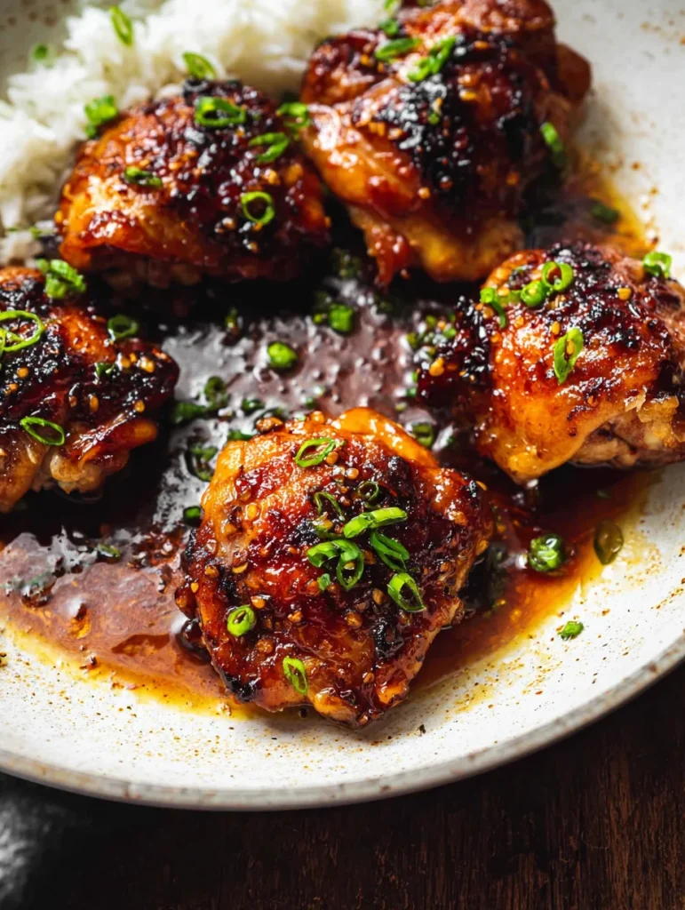 Honey Garlic Chicken Thighs