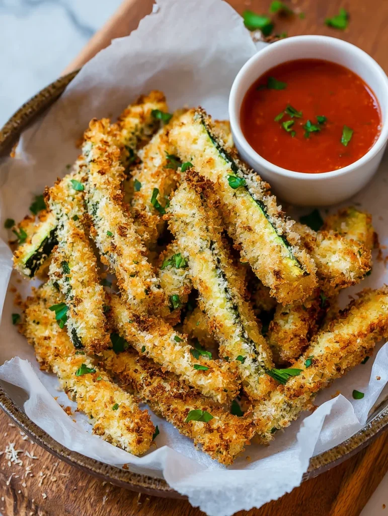Parmesan Zucchini Fries