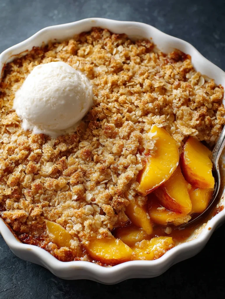 peach crisp recipe