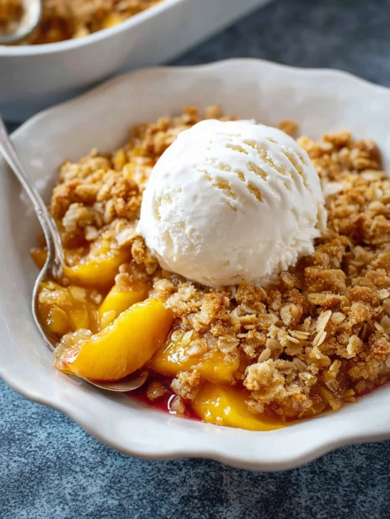peach crisp recipe