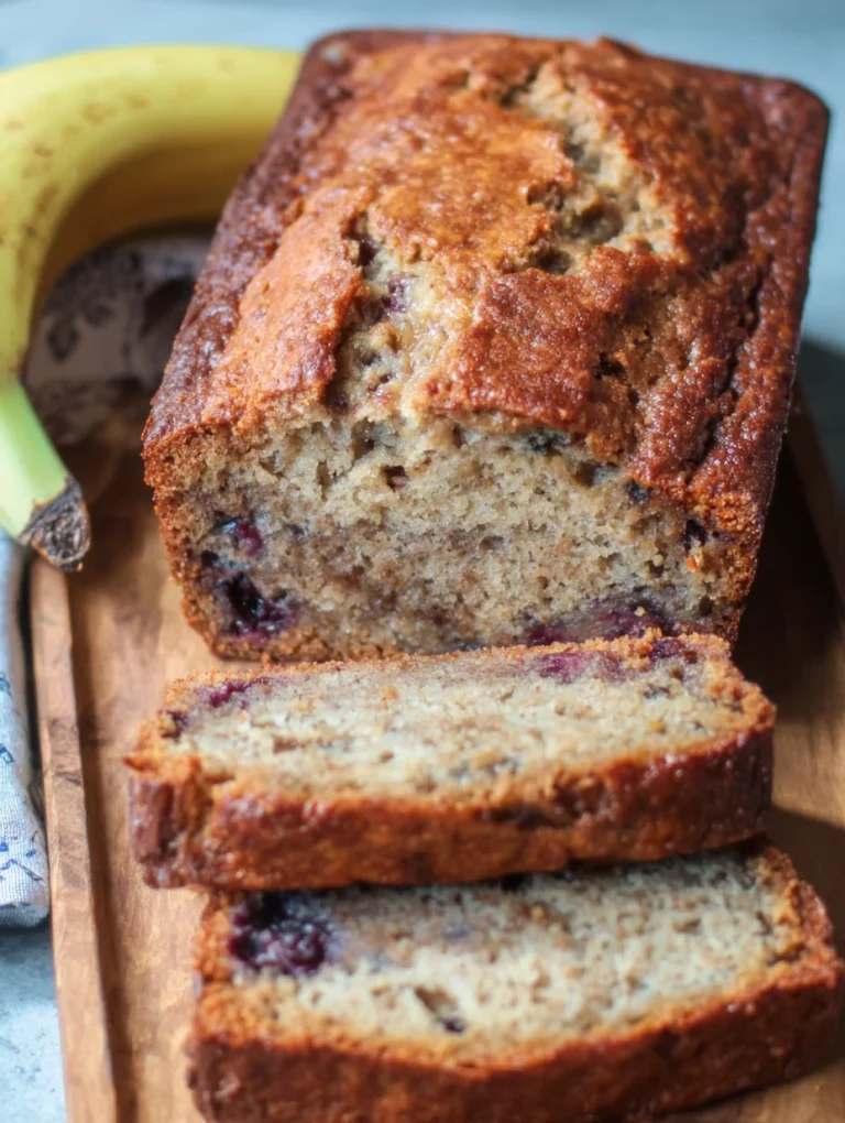Huckleberry Banana Bread