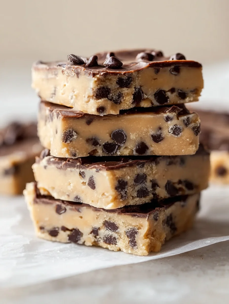 No Bake Cookie Dough Bars