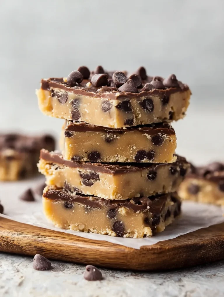 No Bake Cookie Dough Bars