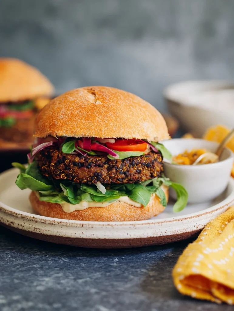 black bean quinoa burger recipe