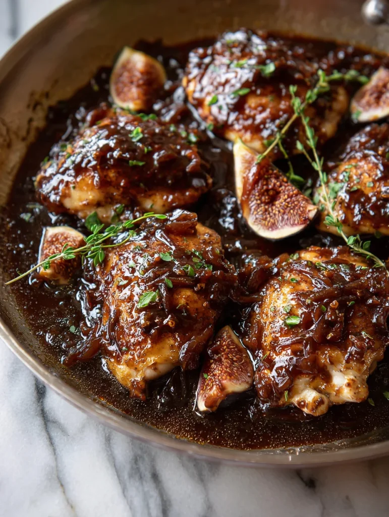 Balsamic Fig Glazed Chicken