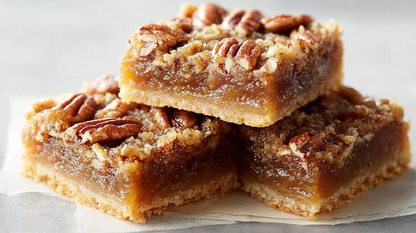 [Pecan Pie Bars]: The Gooey, Buttery Treat You Didn’t Know You Needed (Until Now) If You're Obsessed with Pecan Pie, You're About to Lose It Over These Bars Let’s be honest—pecan pie is a classic, but it’s also kind of a diva. One crack in the filling, and suddenly you’re spiraling into a Great British Bake Off level meltdown. Been there, done that. That’s why I started making pecan pie bars—aka the chill, low-maintenance cousin of the pie we all love... but lowkey hate baking. These bars? They’ve got all the gooey, nutty, brown sugar magic of pecan pie, but without the “will my crust shrink?” drama. They’re rich, buttery, slightly chewy, and just the right amount of messy. Basically, the perfect handheld dessert for potlucks, holidays, or when you just want to stand at your counter and eat four in a row. (Guilty.) Let’s get into it, shall we? Why Pecan Pie Bars Are the Real MVP of Dessert Tables So, what makes pecan pie bars so special? Aside from being dangerously addictive? 1. Easier Than Pie (Literally) No rolling pins, no blind baking, and absolutely no soggy bottoms here. You press the crust into the pan and pour the filling right on top. That’s it. Done. 2. Make-Ahead Friendly These bars actually taste better once they’ve chilled and set. So go ahead and make them a day before your event and live your best stress-free life. 3. Portable + Shareable Unlike slices of pie that need forks and plates, these bars are a grab-and-go situation. Office potluck? Wrapped in wax paper for a picnic? Midnight snack out of the fridge? Check, check, and double check. The Anatomy of the Perfect Pecan Pie Bar Let’s break this down like a crime scene on a baking show. The Crust Buttery shortbread base Slightly sweet, melt-in-your-mouth texture Holds up under the gooey filling without crumbling into chaos The Filling Packed with toasty pecans Sweetened with brown sugar and corn syrup (yes, it’s traditional and it works) A splash of vanilla and a pinch of salt to balance the sweetness Slightly chewy edges + gooey middle = perfection Optional but Delicious Add-Ins Chocolate chips (because why not) A shot of bourbon for the adults in the room ;) A dash of cinnamon or espresso powder for extra depth Ever tried pecan pie bars with chocolate and bourbon? FYI: it’s chef’s kiss. What You’ll Need (A.K.A. Your Grocery List) For the Crust: 1 cup (2 sticks) unsalted butter, softened 2/3 cup powdered sugar 2 cups all-purpose flour 1/2 tsp salt For the Filling: 3 large eggs 1 cup light corn syrup 1 cup light brown sugar 2 tbsp unsalted butter, melted 1 tsp vanilla extract 1/2 tsp salt 2 cups chopped pecans Optional: 1/2 cup semi-sweet chocolate chips 1 tbsp bourbon Dash of cinnamon You probably already have most of these in your pantry. If not—congrats, you now have an excuse to go to Target. (Don’t forget the candles you don’t need.) How to Make Pecan Pie Bars (Without Losing Your Mind) Step 1: Preheat & Prep Preheat your oven to 350°F (175°C) and line a 9x13-inch baking pan with parchment paper. Leave an overhang so you can lift the bars out later like a dessert ninja. Step 2: Make the Crust In a large bowl, beat together the butter and powdered sugar until smooth. Add flour and salt, and mix until a soft dough forms. Press the dough evenly into your prepared pan. Bake for 20 minutes or until lightly golden. Pro tip: Dock the crust (poke it with a fork) so it doesn’t puff up. No one wants a rebellious crust. Step 3: Make the Gooey Filling While the crust bakes, whisk the eggs, corn syrup, brown sugar, melted butter, vanilla, and salt in a big bowl. Stir in the chopped pecans (and chocolate/bourbon, if using). Step 4: Combine and Bake Pour the filling over the hot crust (yes, hot—don’t wait), and spread it evenly. Pop the whole thing back in the oven for 25–30 minutes, or until the center is set and no longer jiggly. Think gentle wobble, not full-on wave pool. Step 5: Cool and Chill Cool the bars completely in the pan. Then transfer them to the fridge for at least 2 hours before cutting. Trust me, warm pecan pie bars are a hot mess—literally. Let them set, and you’ll get those beautiful, clean slices. Pro Tips for Next-Level Bars Because you’re not just any baker—you’re an extra one (in the best way). Toast your pecans. Always. It takes 5 minutes and adds so much flavor. Cut with a hot knife. Run it under hot water and wipe it dry. Clean slices, no sticky disaster. Double it for a crowd. These bars disappear faster than you think. Don’t say I didn’t warn you. Common Questions (Because I Know You’re Wondering…) Can I use maple syrup instead of corn syrup? You can! It’ll be slightly less gooey and more maple-forward, but IMO it still works. Just don’t skip the eggs—they’re essential for setting the filling. Can I freeze pecan pie bars? Absolutely. Wrap tightly and freeze for up to 2 months. Thaw in the fridge overnight. They’ll still taste amazing—maybe even better ;) Are these overly sweet? Okay, yes, they’re sweet—but it’s a balanced kind of sweet. The salt, butter, and toasted nuts keep it from being sugar overload. If you’re someone who thinks banana bread is dessert, then maybe these will hit too hard. Otherwise, you’re good. When to Serve Pecan Pie Bars (A.K.A. Always) Need an excuse to make these? Didn’t think so. But just in case: Thanksgiving dessert table (because pie is tired) Bake sales (they will sell out first) Casual Tuesday night craving (zero judgment) Holidays, birthdays, Tuesdays that feel like Mondays In short? These bars are your new go-to. They’re cozy, classic, and just the right amount of indulgent. Final Thoughts: You Deserve These Bars in Your Life Let’s recap: buttery shortbread crust, gooey pecan filling, minimal effort, and major payoff. Honestly, what’s not to love? Whether you’re baking for a crowd or just need something sweet to pair with your 3rd coffee of the day (no shame), pecan pie bars hit every time. So, are you team pie or team bar now? Be honest. 😉 Try them, share them, hoard them—I won’t judge. Just promise me you’ll toast those pecans. :)