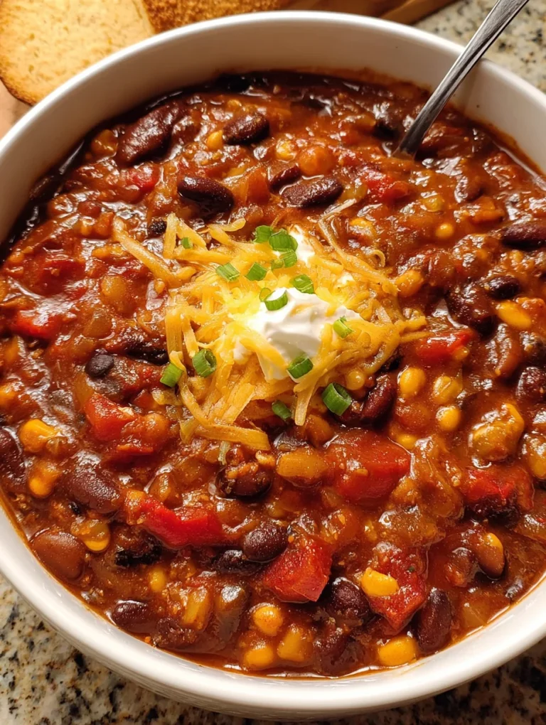 Crockpot Vegetarian Chili