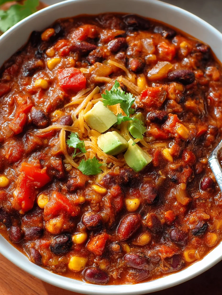 Crockpot Vegetarian Chili