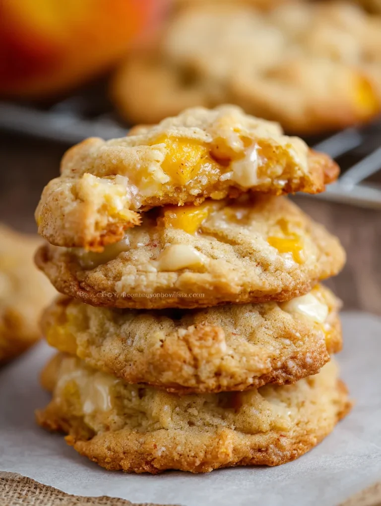 Peach Cobbler Cookies