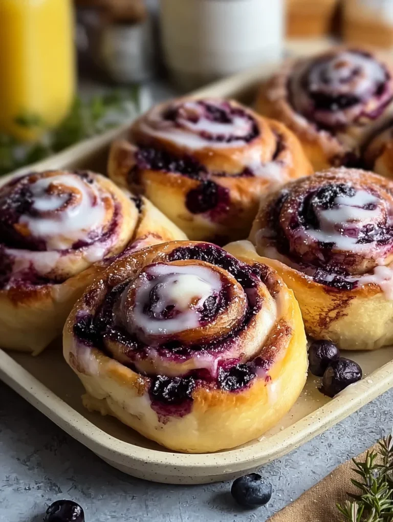 Soft Huckleberry Sweet Rolls