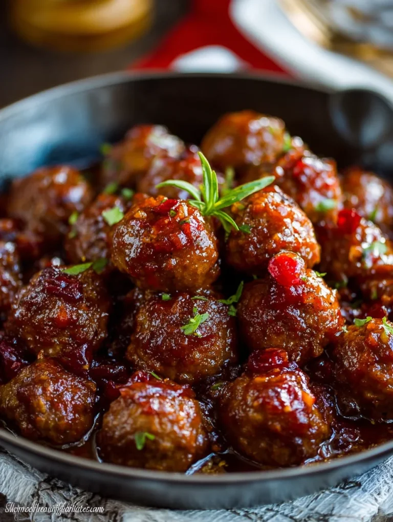 Cranberry Meatballs
