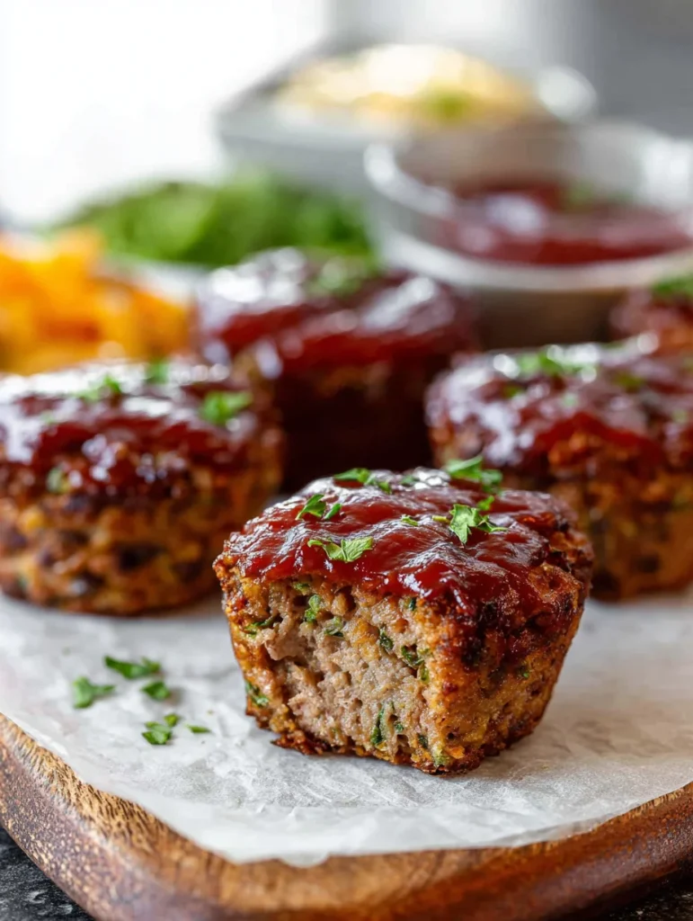 Mini BBQ Meatloaf Muffins