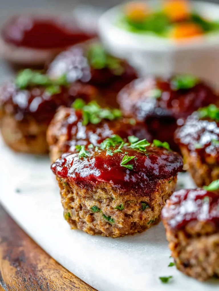 Mini BBQ Meatloaf Muffins