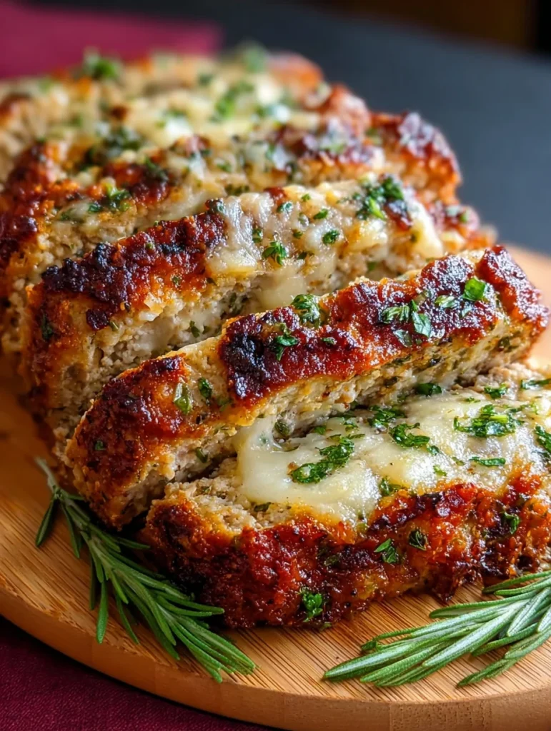 Chicken Meatloaf Garlic Parmesan