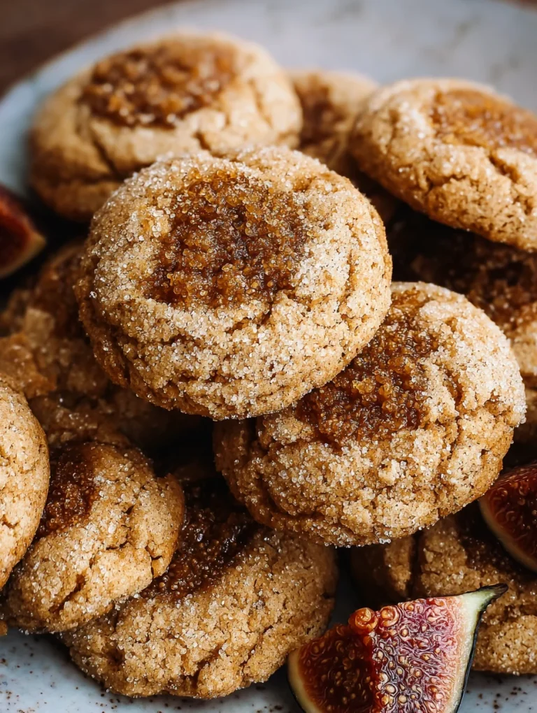 Fig Cookies with Brown Sugar and Honey