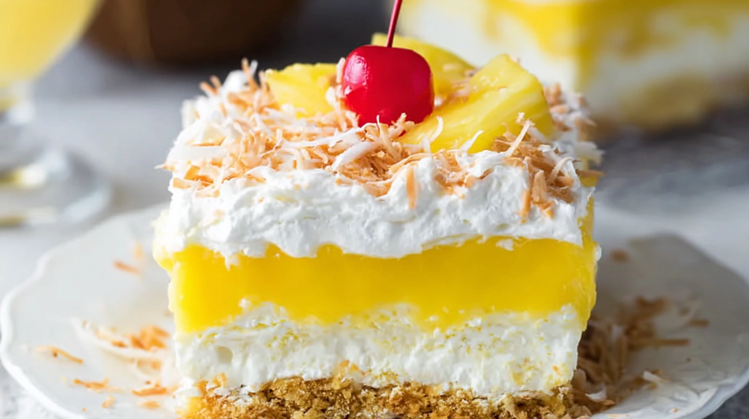Pina Colada Lush: The No-Bake Dessert That Screams Vacation Mode 🍍🥥 Pina Colada Lush — aka, the one dessert that makes you feel like you’re sipping cocktails by the pool, even if you're just standing in front of your fridge at 2 a.m. in pajamas. 😅 This creamy, tropical, no-bake dream layers everything you love about the classic cocktail (minus the booze… unless you’re feeling extra, no judgment) into a dessert so lush it practically demands a tiny umbrella on top. Let’s break down this beachy masterpiece, shall we? What Is a Pina Colada Lush, Anyway? Okay, first things first—what’s a “lush” dessert? Think of it like a no-bake lasagna’s sweeter, coconutty cousin. It usually involves: A buttery crust (often graham cracker or shortbread) One or more creamy, dreamy layers A topping of whipped cream, fruit, or both And zero need to turn on your oven (bless) The Pina Colada Lush takes all that and adds pineapple, coconut, and a punch of flavor that’ll transport your taste buds straight to the tropics. It’s chill, it’s fluffy, and it’s wildly addictive. Why You’ll Be Obsessed (Like, Immediately) I don’t say this lightly, but this dessert might ruin you for all others. Here’s why: No baking required — Your oven gets a well-deserved nap. Takes 20 minutes, tops — The hardest part? Waiting for it to chill. 😩 Tastes like summer vacation in every bite Crowd-pleaser — From BBQs to brunches, it always disappears fast. Customizable — Booze it up, swap layers, go nuts. Literally. The Lush Layers (A.K.A. The Dream Team) Let’s talk construction. A proper Pina Colada Lush comes with four luscious layers: 1. The Crust Made from crushed graham crackers (or shortbread cookies, if you're feelin' fancy) mixed with melted butter. It’s the salty-sweet base that holds the whole thing together. 2. The Pineapple-Coconut Cream Cheese Layer Ohhh yes. This is where the magic happens. You’ll blend: Softened cream cheese Powdered sugar Crushed pineapple (drained—don’t skip that or you’ll have a soggy mess) Sweetened shredded coconut It’s sweet, tangy, and gives you that signature pina colada vibe without screaming “Hi, I’m a canned cocktail.” 3. The Pudding Layer Vanilla pudding? Sure. But for real piña colada energy, use coconut cream pudding if you can find it. Pro tip: Mix it with cold milk and let it firm up slightly before spreading it on. 4. Whipped Topping A fluffy cloud of whipped cream or Cool Whip seals the deal. Sprinkle on extra coconut flakes or chopped pineapple chunks for that extra flair. How to Make Pina Colada Lush (The Easy Way) Seriously, even if you consider cereal a challenge, you’ve got this. Ingredients: 2 cups crushed graham crackers ½ cup unsalted butter, melted 8 oz cream cheese, softened 1 cup powdered sugar 1 can (20 oz) crushed pineapple, drained ¾ cup sweetened shredded coconut 1 package (3.4 oz) instant coconut cream pudding (or vanilla) 1½ cups cold milk 1 tub (8 oz) whipped topping (Cool Whip or homemade) Extra coconut flakes or pineapple bits for garnish Instructions: Make the crust: Combine graham cracker crumbs and melted butter. Press into a 9x13-inch dish. Chill for 10 minutes. Mix the cream cheese layer: Beat cream cheese and powdered sugar until smooth. Fold in pineapple and coconut. Spread over the crust. Whip up the pudding layer: Mix pudding with cold milk. Let it thicken for 5 minutes, then spread over the cream cheese layer. Top it off: Spread whipped topping evenly. Garnish with more coconut or pineapple. Chill: Refrigerate for at least 4 hours (overnight = best). Serve: Slice and serve cold. Brace yourself for applause. Optional: Want to Booze It Up? I see you, grown-ups. 😉 Want to make it a little more fun? Add 2–3 tablespoons of coconut rum to the cream cheese layer. Or brush a little pineapple rum onto the crust before adding the filling. FYI: If kids are involved, maybe don’t. Or make a separate boozy batch for the adults. Priorities, right? Make-Ahead Magic ✨ Hosting a party? Planning a beach-themed girls’ night in? This dessert was made for advance prep. Make it a day ahead and let it chill overnight. Store leftovers (if there are any) tightly covered in the fridge for 3–4 days. And yes, it still tastes amazing on Day 3. Maybe even better. IMO, the flavors get all cozy and settled. 😎 Can You Freeze Pina Colada Lush? Totally. Just know it’ll change the texture a bit once thawed. Here’s how to freeze it: Wrap it tightly in plastic and foil. Freeze for up to 1 month. Thaw in the fridge overnight. Still tasty, just a little softer. Like most of us after vacation, tbh. Variations to Try (Because Why Not?) Feeling bold? Mix it up with these fun twists: Mango Lush: Swap the pineapple for mango chunks. Toasted Coconut Crust: Toast your shredded coconut and blend it with the crust for max coconut flavor. Chocolate-Dipped Pineapple Garnish: For maximum drama (and yum). Final Thoughts: Is It Worth the Hype? Short answer? 100%. Long answer? Heck yes. Pina Colada Lush hits all the right notes: easy, no-bake, sweet, refreshing, tropical, and guaranteed to impress. Whether you're whipping it up for a summer potluck or just treating yourself on a Tuesday, this dessert brings vacation vibes to any occasion. And let’s be real—don’t we all need a little tropical escape now and then? Your Turn! 🍍 Ready to make your own batch of sunshine-in-a-pan? Bookmark this recipe, gather your ingredients, and get layering! And hey, if you sneak a spoonful straight from the fridge at midnight, I won’t tell. 😉 So… what are you waiting for? Go get your lush on.