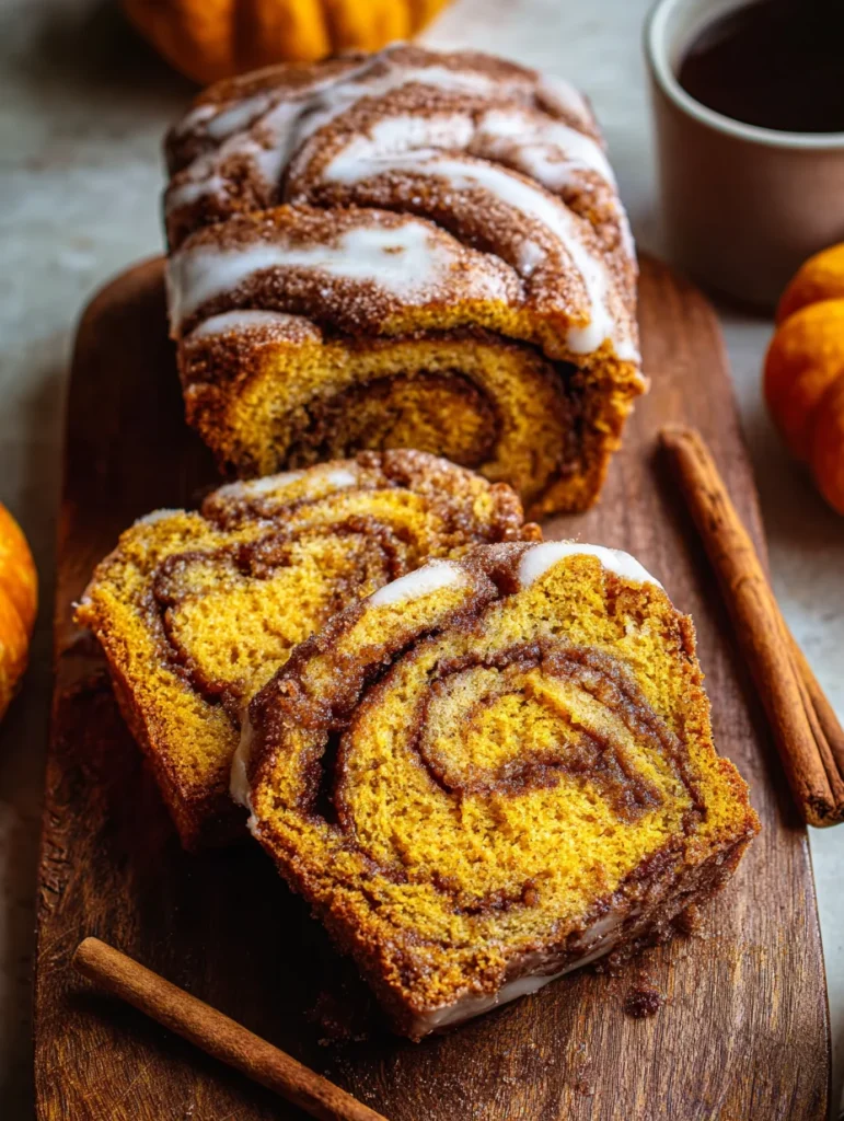 Cinnamon Swirl Pumpkin Bread Mini Loaves