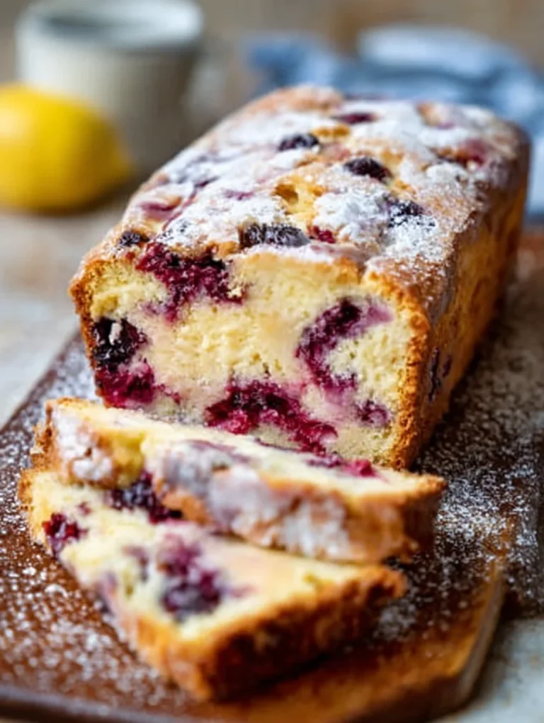 Huckleberry Lemon Loaf Recipe