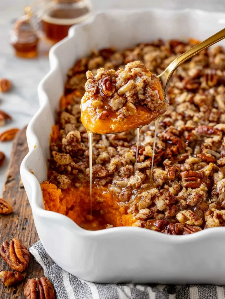 Southern Maple Sweet Potato Casserole