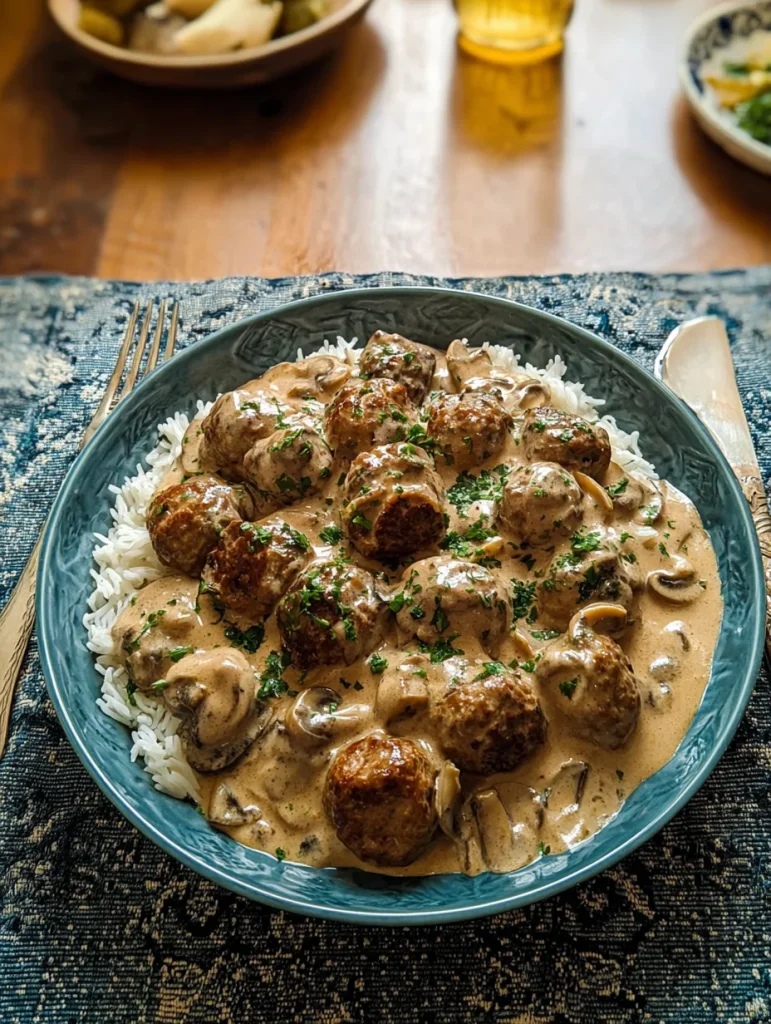 Meatball Stroganoff