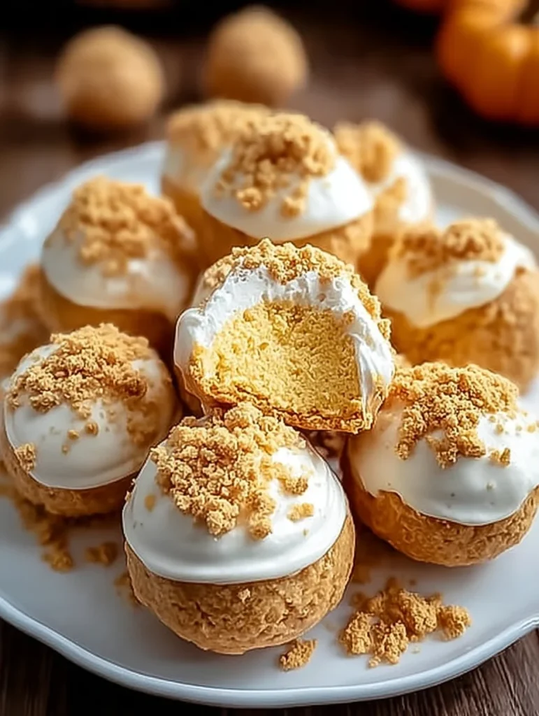 No Bake Pumpkin Cheesecake Balls
