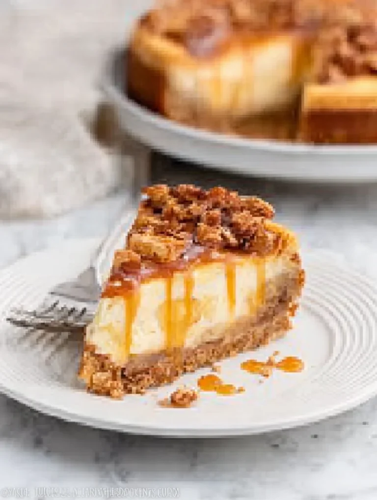 Salted Caramel Apple Pie Cheesecake