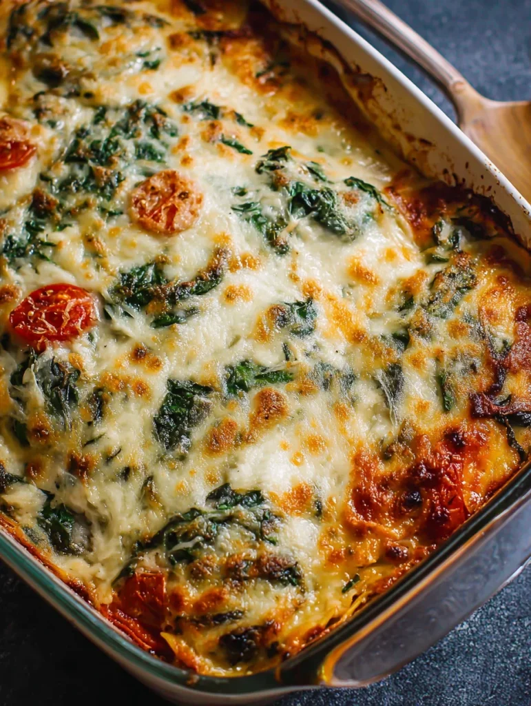 Spinach Ravioli Bake