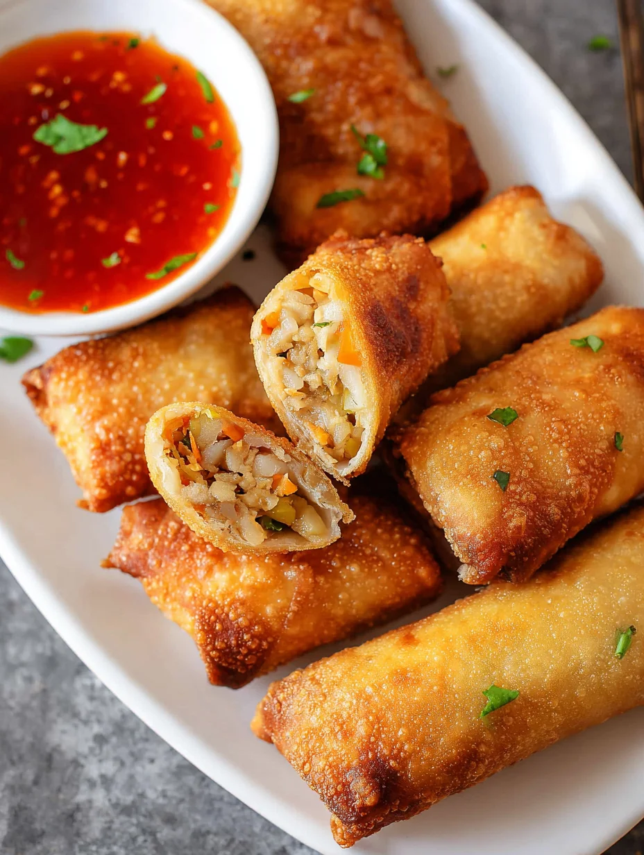 Chicken Egg Rolls with Sweet & Sour Sauce Recipe