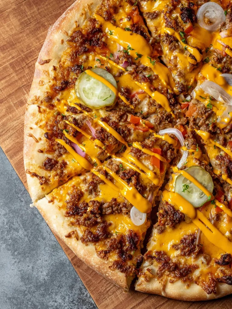 Cheeseburger Pizza