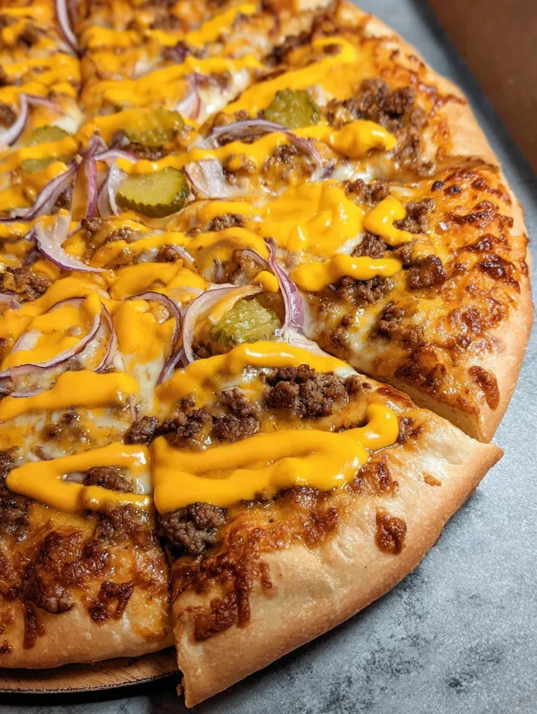 Cheeseburger Pizza
