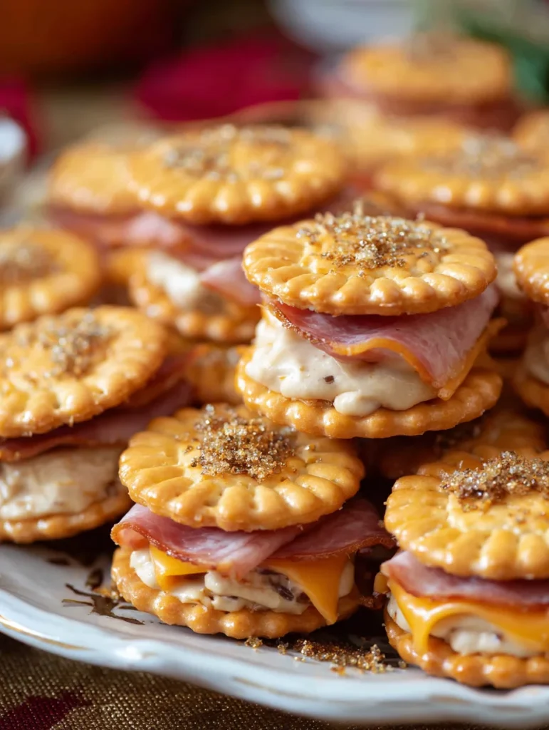 Ritz Cracker Party Sandwiches