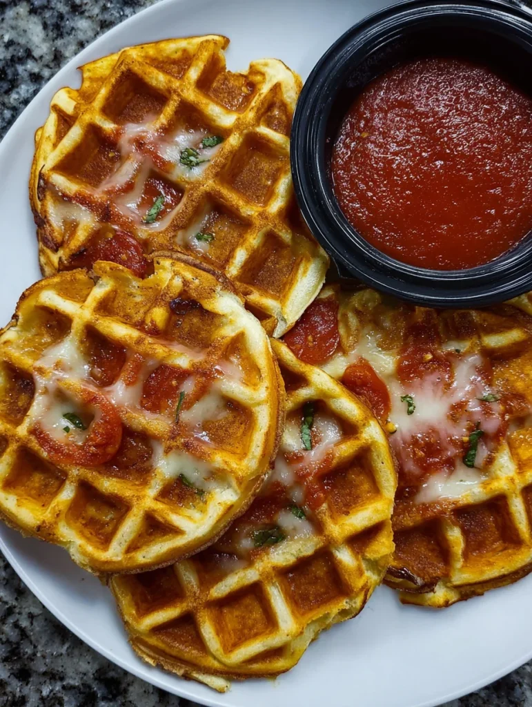 Waffle-Iron Pizzas