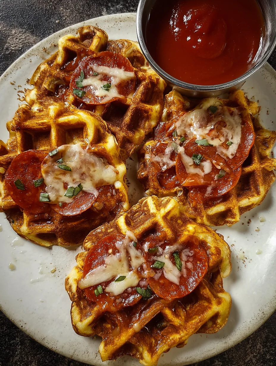 Waffle-Iron Pizzas