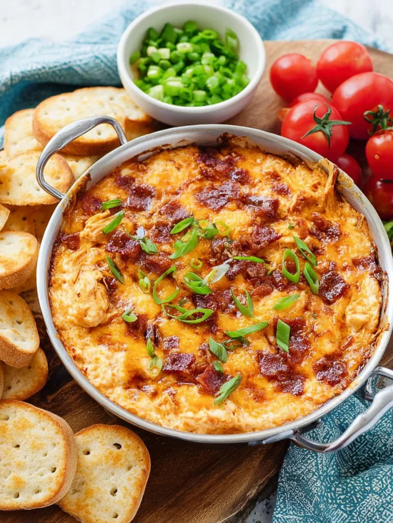 Cheesy Barbecue Chicken Dip