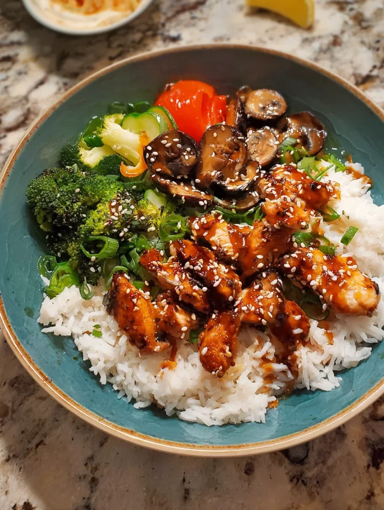 Asian Chicken Rice Bowl