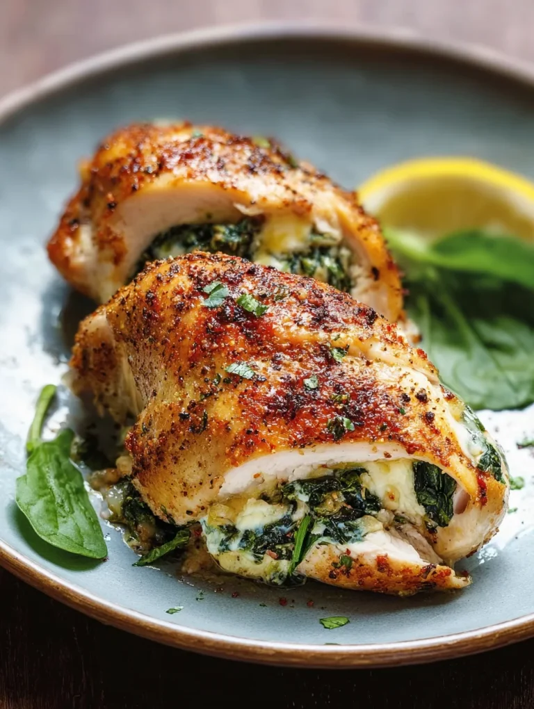 Spinach and Feta Stuffed Chicken