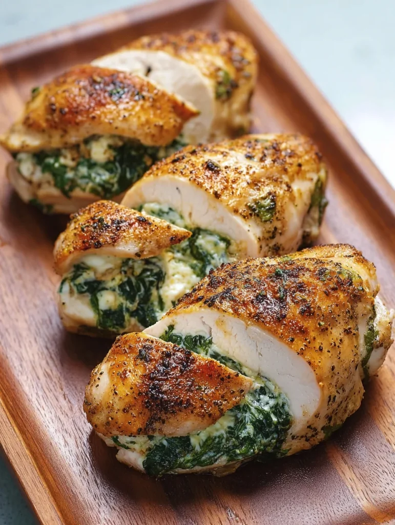 Spinach and Feta Stuffed Chicken