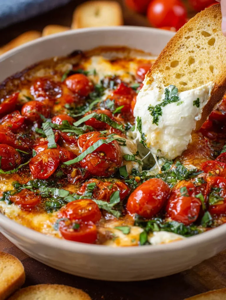 Tomato Mozzarella Caprese Dip Recipe