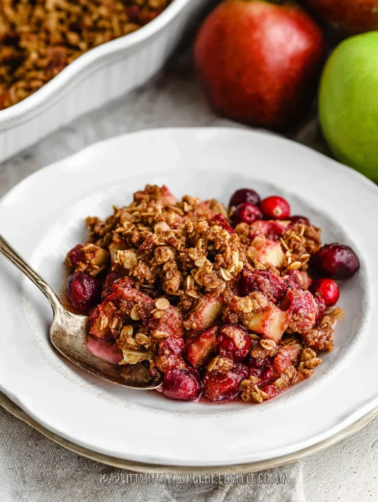 Apple Cranberry Crisp