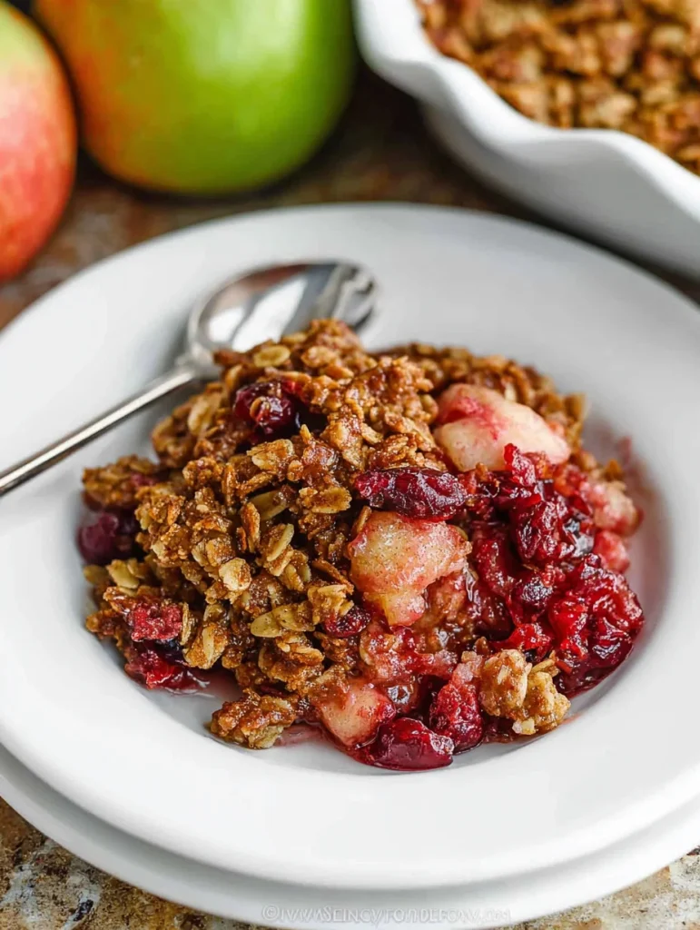 Apple Cranberry Crisp