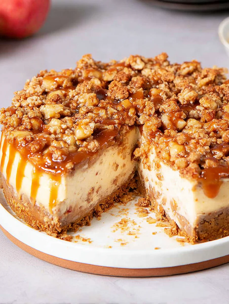 Apple Crumble Cheesecake