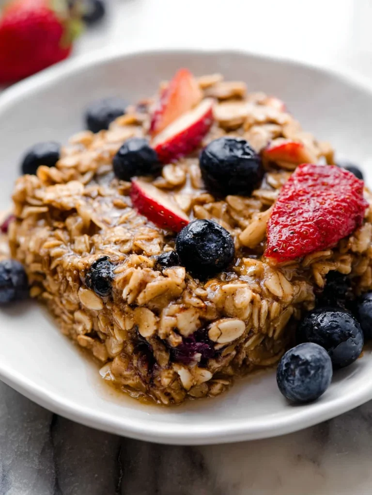 Baked Oatmeal with Fall Fruit