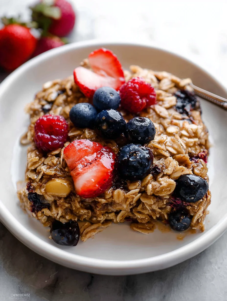 Baked Oatmeal with Fall Fruit
