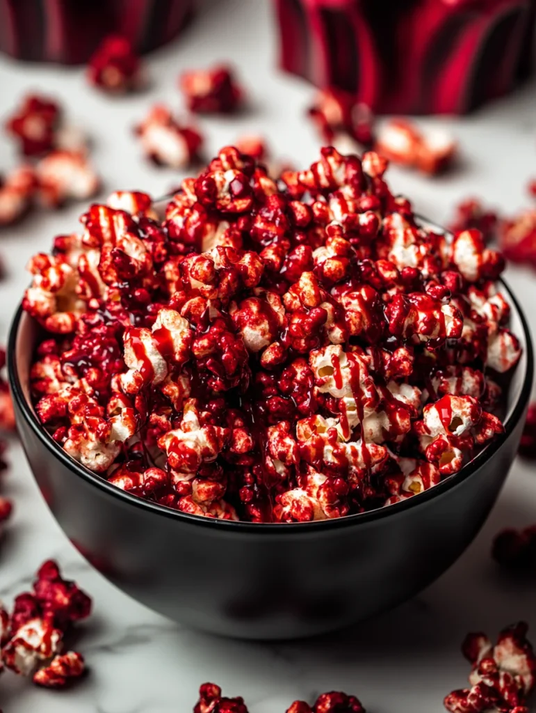 Bloody Red Velvet Popcorn