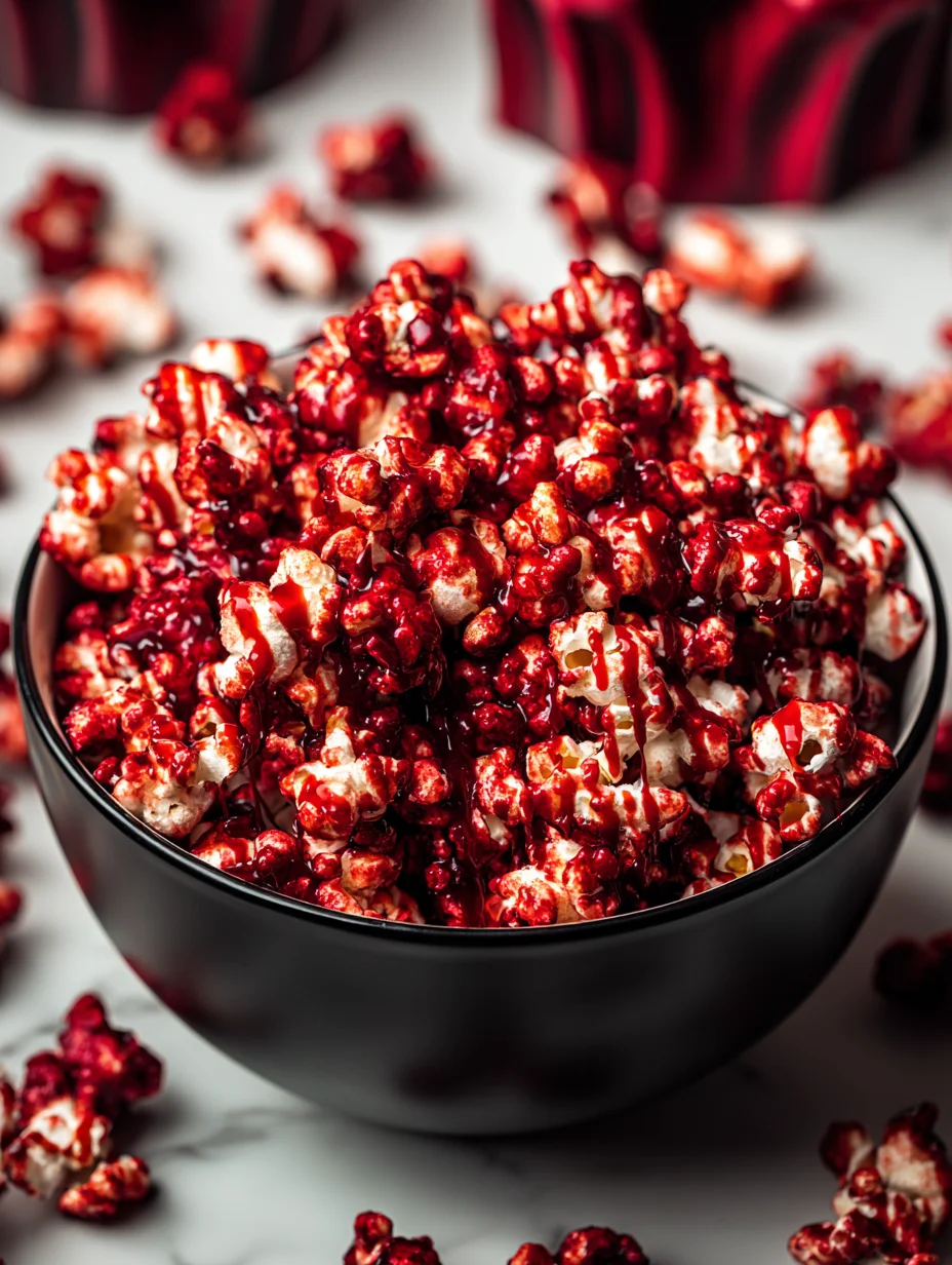 Bloody Red Velvet Popcorn