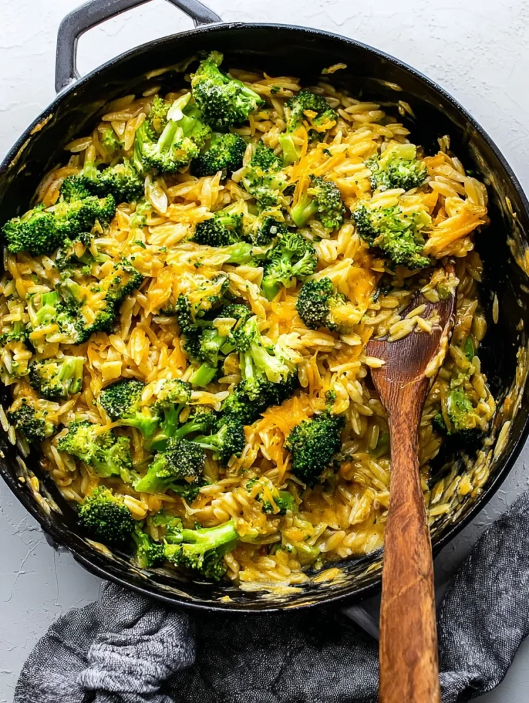 Broccoli Cheddar Orzotto