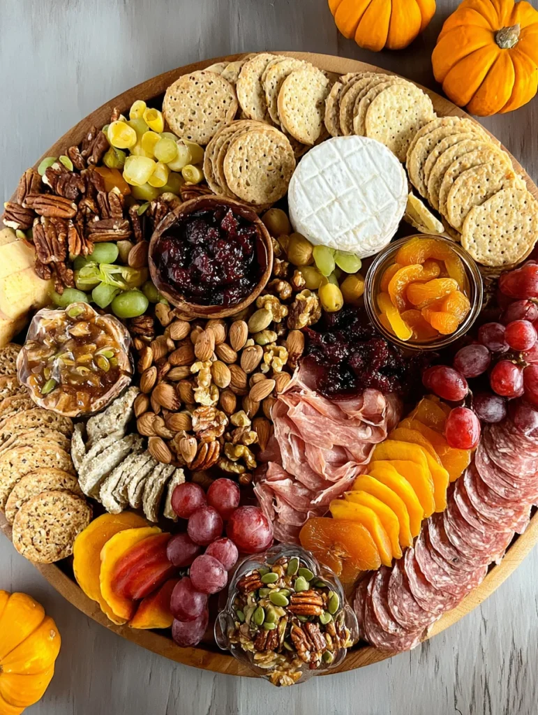 Charcuterie Board with Fall Fruit & Nuts